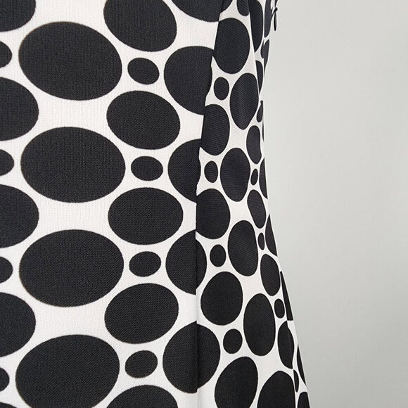 Joseph Ribkoff Black Retro Print Sheath Dress Size 4 - Picture 4 of 11